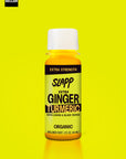 Slapp Extra Strength Ginger Turmeric wellness shot with lemon and black pepper, labeled Best Seller.