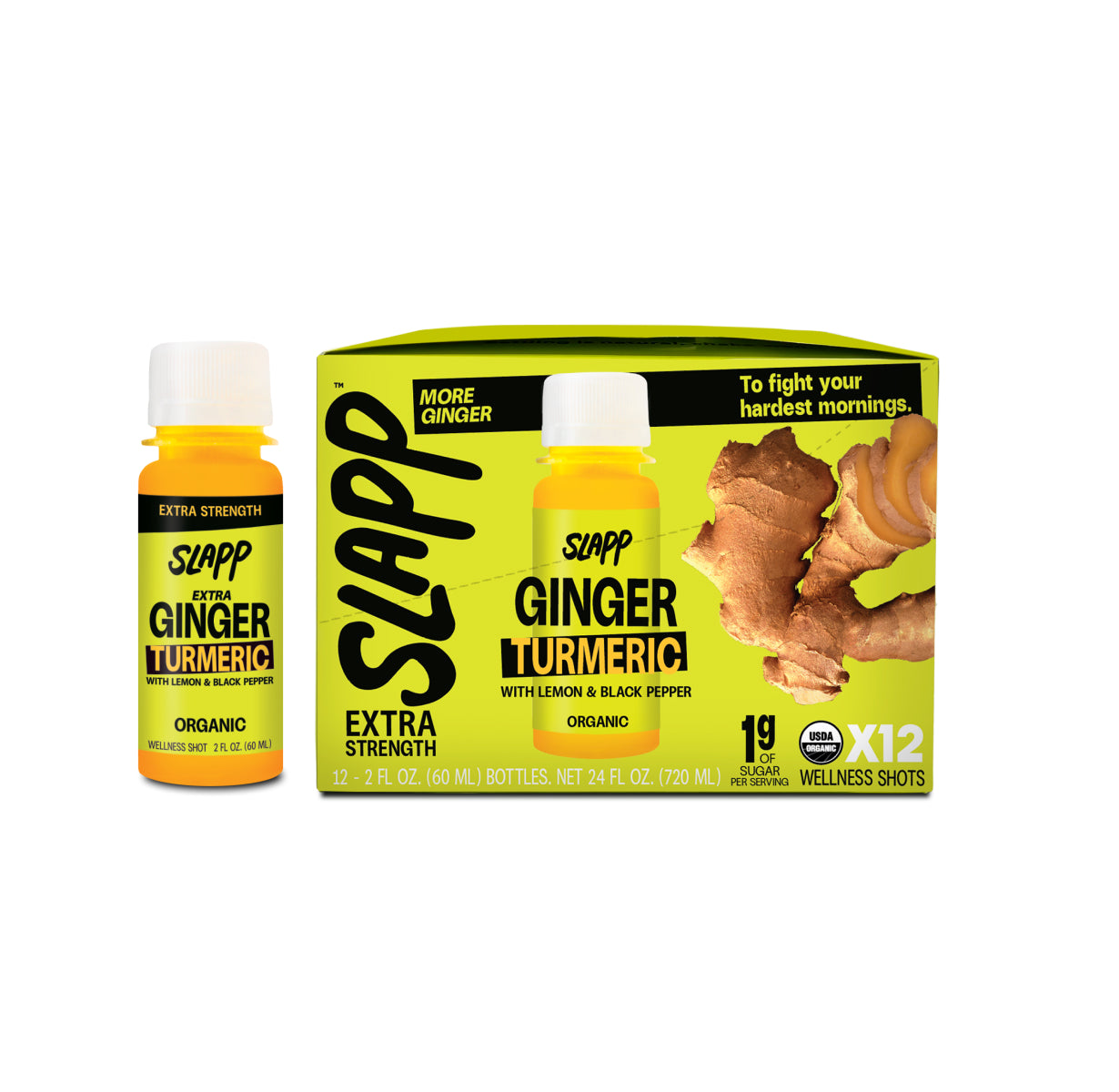 12-Pack Ginger Turmeric Extra Strength Shot – SLAPP