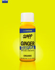 Slapp Ginger Guayusa wellness shot bottle with caffeine, lime, and yerba mate with a “Best Seller” label.